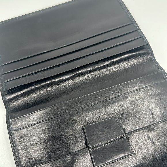 Nordstrom black crocodile leather wallet organizer - Picture 7 of 7